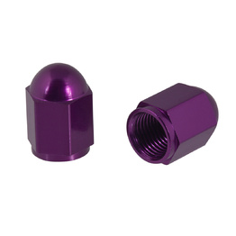 Nut Style Valve Caps - Purple