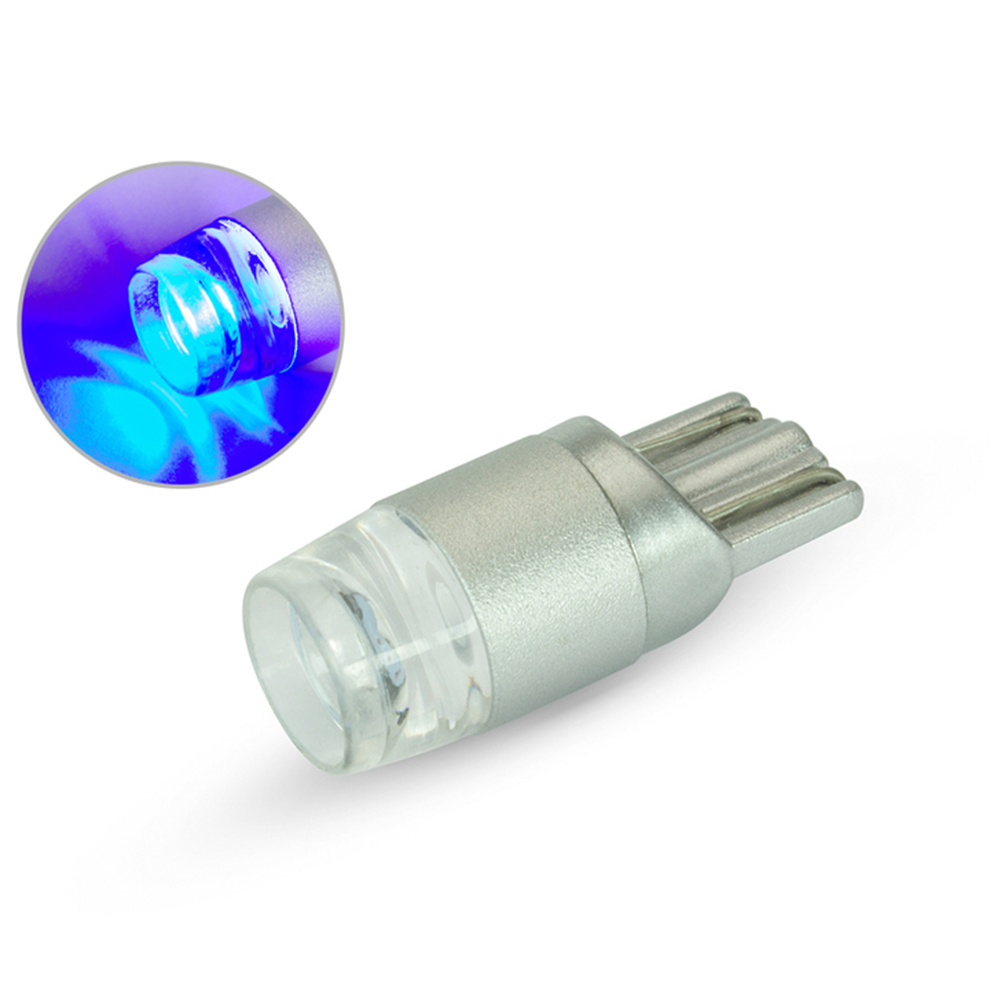 Single T10 W5W 12V Blue LED Projector Wedge Brake Signal Parker Bulb